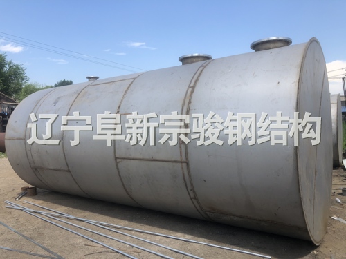 臥式白鋼儲罐，大型防腐化工儲罐